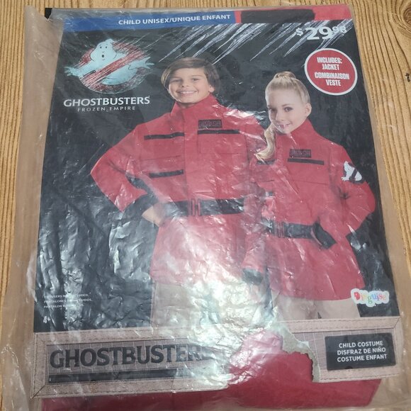 Ghostbusters Jacket Halloween Costume Size Boys M(8-10) NEW - Picture 6 of 7
